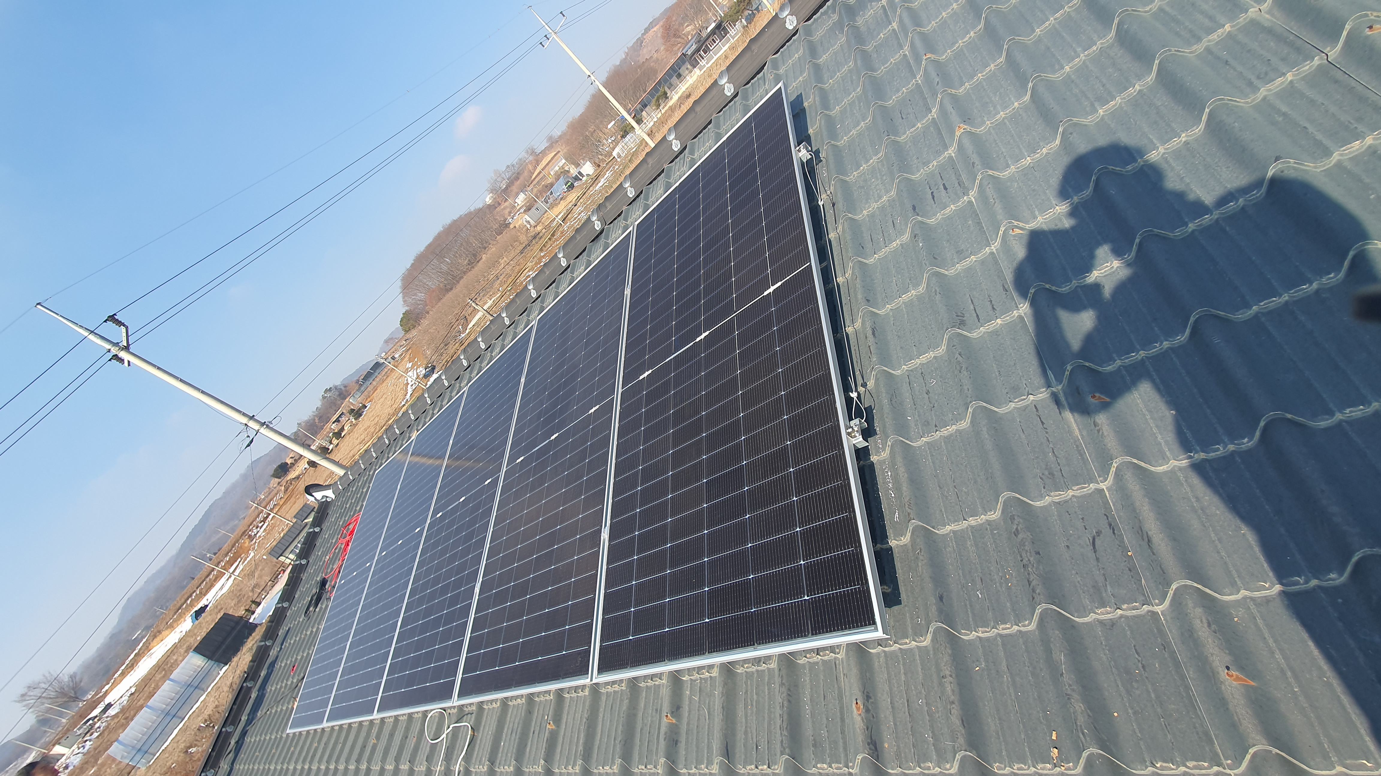 태양광 지붕 부착형 설치